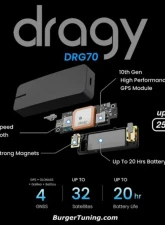 Burger Motorsports Dragy GPS Performance Meter & Lap Timer for Cars                                     - BMS-DRG70-C - Image 7