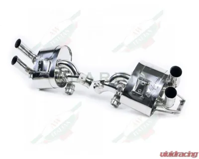 Larini 'Club Sport' Exhaust Rear Boxes w/ Valve Control Ferrari California 2009-2014 - LA0055CSRSVC