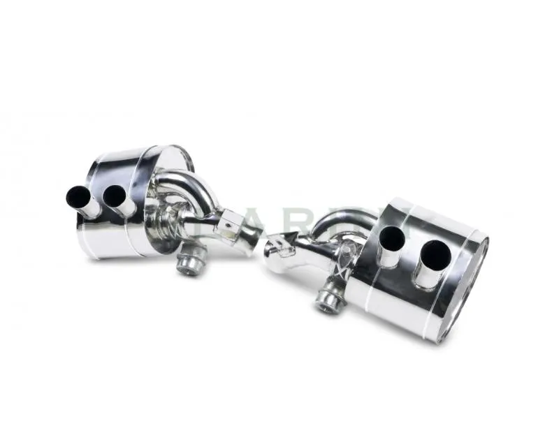 Larini 'Club Sport' Exhaust Rear Boxes w/ E-Valve Control Ferrari Portofino 2018-2020 - LA0275CSRSEV