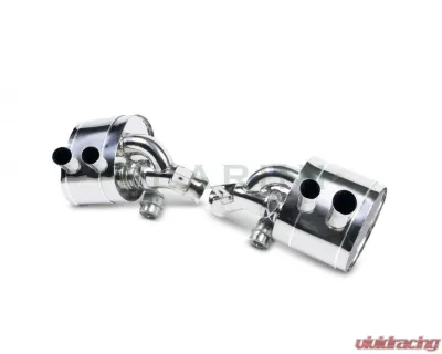 Larini 'Club Sport' Exhaust Rear Boxes w/ E-Valve Control Ferrari Portofino 2018-2020 - LA0275CSRSEV