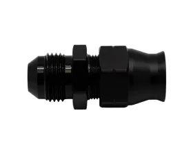Deatschwerks Anodized Matte Black 8AN Male Flare to 1/2 Inch Hardline Compression Adapter (Incl 1 Olive Insert)