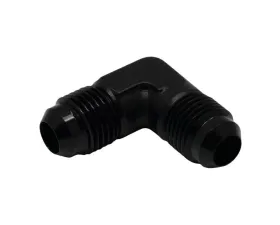 Deatschwerks Black 8AN Male Flare to 8AN Coupler Male Flare 90-degree Fitting