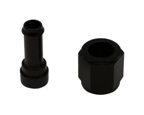 Deatschwerks Anodized Matte Black 6AN Female Flare Swivel to 5/16 Inch Single Hose Barb