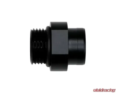 Deatschwerks Anodized Matte Black 8AN ORB to S387 Pre-Filter Sock Adapter - 6-02-0737-B