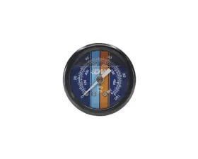 DeatschWerks Fuel Pressure Gauge Liquid Filled Blue Face With DW Logo