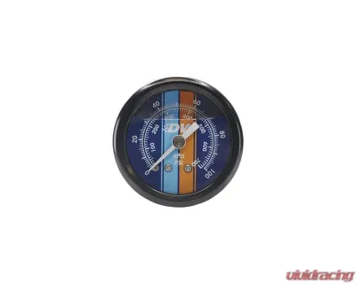 DeatschWerks Fuel Pressure Gauge Liquid Filled Blue Face With DW Logo - 6-01-G2L