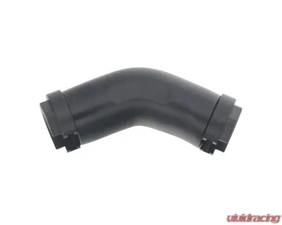 DeatschWerks 3/8" EFI Quick Connect To 3/8" EFI Quick Connect Adapter 45-Deg Matte Black - 6-02-0137-B