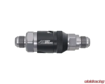 DeatschWerks 10AN Quick Disconnect Dry Break Fitting Matte Black - 6-02-0224-B