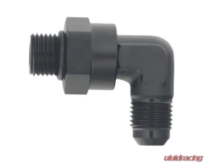 DeatschWerks 6AN ORB To 6AN Swivel Matte Black - 6-02-0414-B