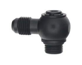 DeatschWerks 6AN ORB To 6AN Swivel Low Profile Matte Black