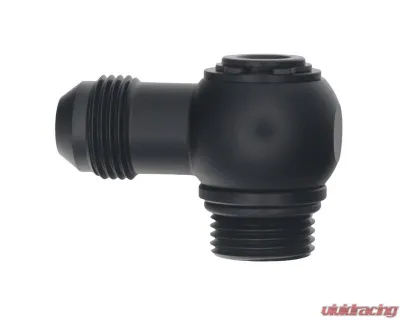 DeatschWerks 8AN ORB To 8AN Swivel Matte Black - 6-02-0416-B