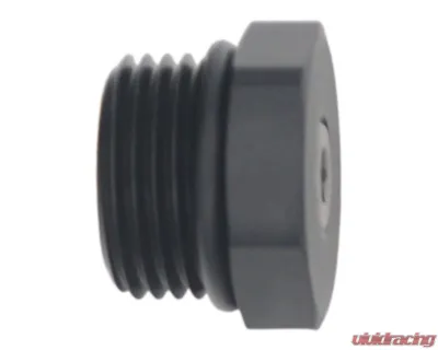 DeatschWerks 10AN ORB Plug Fitting With 1/8" NPT Port Matte Black - 6-02-0732-B