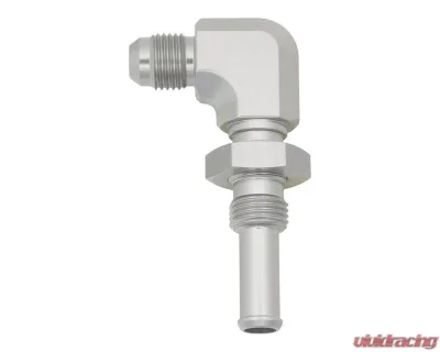 DeatschWerks 6AN to 90-Deg 3/8" Single Hose Barb DW Titanium - 6-02-0733
