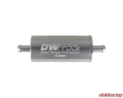 DeatschWerks In-line Fuel Filter Kit 5/16" Barb Stainless Steel - 8-03-55C-010K
