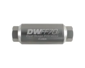 DeatschWerks Compact In-Line Fuel Filter Kit -10AN Female Stainless Steel