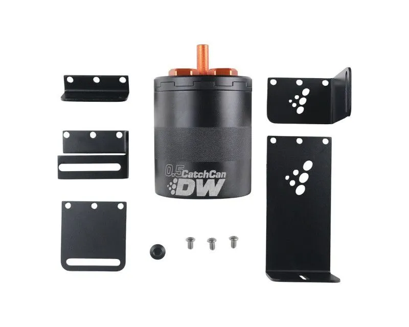 DeatschWerks 0.5 Liter Oil Catch Can Assembly - 8-05-OCC-05L