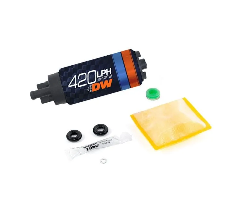 DeatschWerks DW420 Series In-Tank Fuel Pump With Install Kit Mitsubishi Eclipse | EVO 8/9 - 9-421-0847
