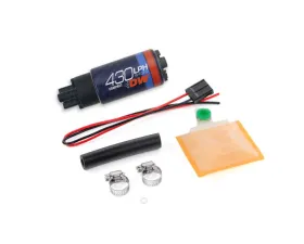 DeatschWerks DW430c 430lph Compact Fuel Pump w/o Clips w/ Universal Install Kit