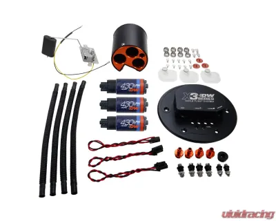 DeatschWerks X3 Module w/ DW430c Pumps & Installation Kit Ford Mustang 1998-2004 - 9-437-7034