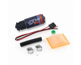 DeatschWerks DW430c 430lph Compact Fuel Pump w/ Clips & Universal install kit