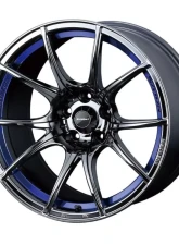 Weds WedsSport SA-10R Wheel 18x9.5 5x114.3 38mm Blue Light Chrome                                     - 72637 - Image 11