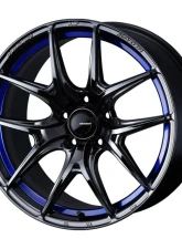 Weds WedsSport SA-01R Wheel 18x9 5x114.3 25mm Blue Light Chrome II                                     - 74699 - Image 5
