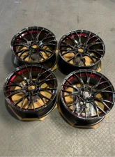 Weds WedsSport SA-20R Wheel Set of 4 18x8.5 5x114.3 50mm Red Light Chrome CLEARANCE                                     - 72802-CLR - Image 11