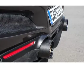Capristo Exhaust Carbon End Pipe Shells Red Ferrari F8 Tributo 2020+