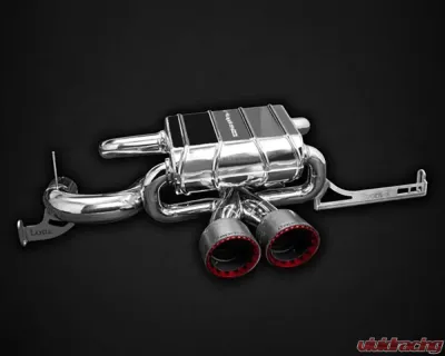 Capristo Exhaust Black Valved Exhaust Carbon Tips OEM Control Lotus Evora | S | GT 2010-2021 - 02LO12103001NR-B