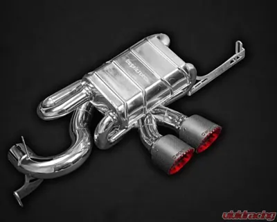 Capristo Exhaust Black Valved Exhaust Carbon Tips OEM Control Lotus Evora | S | GT 2010-2021 - 02LO12103001NR-B