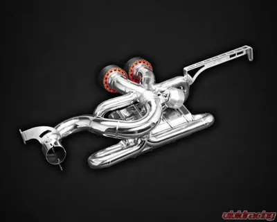 Capristo Exhaust Silver Valved System with Carbon Tips for Lotus Evora | S | GT 2010-2021 - 02LO12103001NR-S