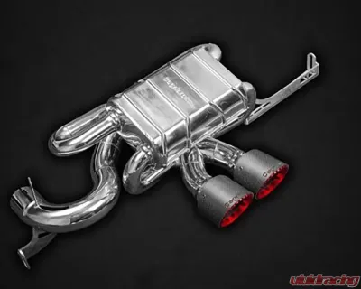 Capristo Exhaust Silver Valved System with Carbon Tips for Lotus Evora | S | GT 2010-2021 - 02LO12103001NR-S