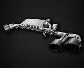 Capristo Exhaust Black Valved Exhaust Carbon Tips CES3 Nissan GTR MK3 | 4 | Nismo 2007-2021