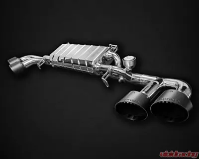 Capristo Exhaust Black Valved Exhaust Carbon Tips CES3 Nissan GTR MK3 | 4 | Nismo 2007-2021 - 02NI09503003-B