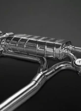 Capristo Exhaust Red Valved Exhaust Carbon Tips CES3 Nissan GTR MK3 | 4 | Nismo 2007-2021                                     - 02NI09503003-R - Image 4