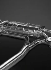 Capristo Exhaust Silver Valved Exhaust Carbon Tips CES3 Nissan GTR MK3 | 4 | Nismo 2007-2021                                     - 02NI09503003-S - Image 4