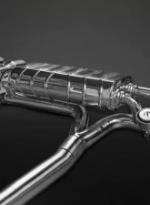 Capristo Exhaust Silver Valved Exhaust Carbon Tips CES3 Nissan GTR MK3 | 4 | Nismo 2007-2021                                     - 02NI09503003-S - Image 4