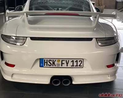 Capristo Exhaust Carbon Fiber Shell Exhaust Black Tip OEM Muffler Porsche 991.2 GT3 | RS 2018-2019 - 02PO08603010-B