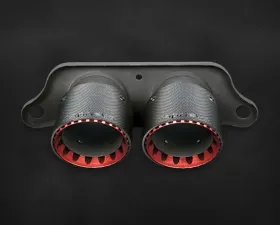 Capristo Exhaust Carbon Fiber Shell Exhaust Silver Tip OEM Muffler Porsche 991.2 GT3 | RS 2018-2019