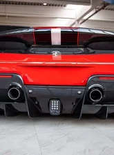 Capristo Exhaust Carbon Fiber Rear Diffuser Ferrari 488 Pista 2019-2021                                     - 03FE08710049LG - Image 3