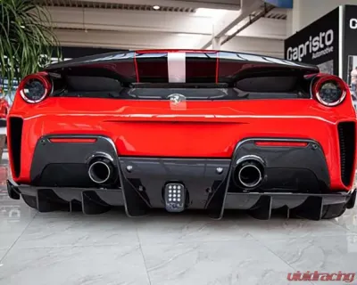 Capristo Exhaust Carbon Fiber Rear Diffuser Ferrari 488 Pista 2019-2021 - 03FE08710049LG