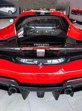 Capristo Exhaust Carbon Fiber Rear Diffuser Ferrari 488 Pista 2019-2021                                     - 03FE08710049LG - Image 3