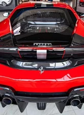 Capristo Exhaust Matte Carbon Fiber Rear Diffuser for Ferrari 488 Pista 2019-2021                                     - 03FE08710049LM - Image 3