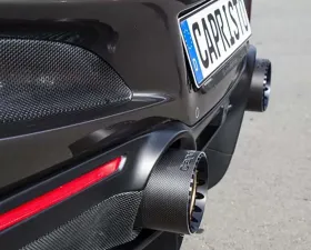 Capristo Exhaust Carbon End Pipe Shells Red Ferrari F8 2020-2022