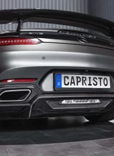 Capristo Exhaust Carbon Fiber Rear Diffuser Matte  Mercedes AMG GT | GTS 2015-2021                                     - 03MB08910001KM - Image 4
