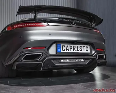 Capristo Exhaust Carbon Fiber Rear Diffuser Matte  Mercedes AMG GT | GTS 2015-2021 - 03MB08910001KM