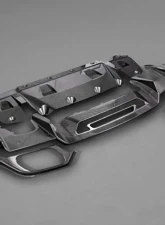 Capristo Exhaust Carbon Fiber Rear Diffuser Matte  Mercedes AMG GT | GTS 2015-2021                                     - 03MB08910001KM - Image 2