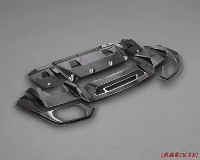 Capristo Exhaust Carbon Fiber Rear Diffuser Matte  Mercedes AMG GT | GTS 2015-2021 - 03MB08910001KM