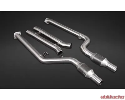 Capristo Exhaust Valved Exhaust System w/ 200 Cell Sport Cat Mid Pipes & Carbon Fiber Tips BMW X3M Competition - 02BM12503001
