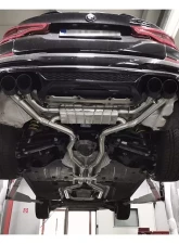 Capristo Exhaust Valved Exhaust System w/ 200 Cell Sport Cat Mid Pipes & Carbon Fiber Tips BMW X3M Competition                                     - 02BM12503001 - Image 4